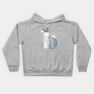 border collie dog sitting Kids Hoodie